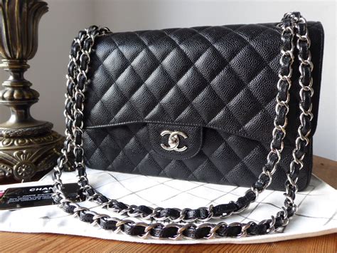 chanel black shiny silver hardware|vintage Chanel hardware.